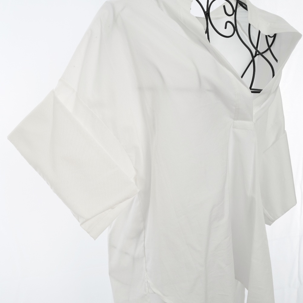 3.1 Phillip Lim 3/4 Sleeve V-neck Top - Size 0 - Picture 3 of 6
